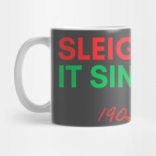 Personalized Christmas Sweater: 'Sleighin' it since 1905' - Unique Holiday Gift Idea! Mug